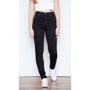 DUTIL High Rise Skinny  Jeans in Black Overdye - Size 26